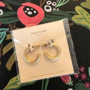 Sanctuary Project Gold Hoop Earrings